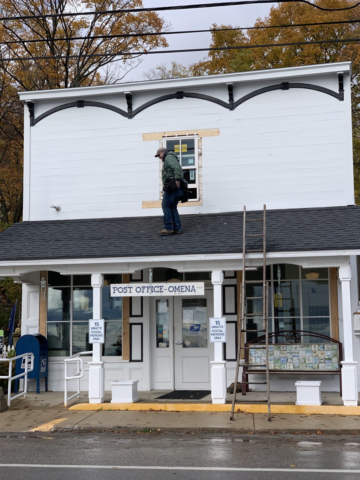Omena Post Office Window Replacement