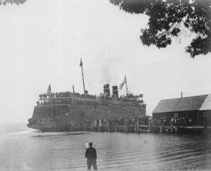 Ferry - Anderson dock, which was across from the public swimming beach.