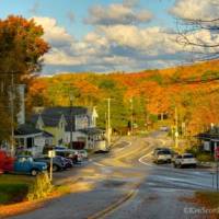 Downtown Omena in fall