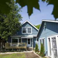Record-Eagle/Jan-Michael Stump – Lavender Lane, a cottage renovated by the Omena Village Preservation Association, sits across from Omena Bay in Leelanau County and is available for weekly summer rentals and monthly off-season rentals.