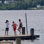 OTYC campers congregating on the dock has been a tradition over the years. - Photo credit Eric Spitznagel OTYC campers congregating on the dock has been a tradition over the years. - Photo credit Eric Spitznagel
