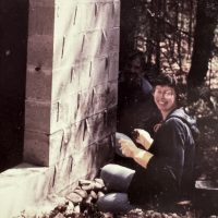 The tedious job of laying stone to cover up the block. A million stones had to be gathered from the fields. Thank goodness for the help of friends, family, and my kids friends! The tedious job of laying stone to cover up the block. A million stones had to be gathered from the fields. Thank goodness for the help of friends, family, and my kids friends!