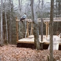 Tom doing his "Flying Wallenda" act. Tom doing his "Flying Wallenda" act.